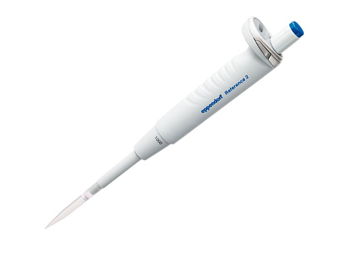 Reference 2 Manual pipette with a unique one-button operation allows for quick handling.