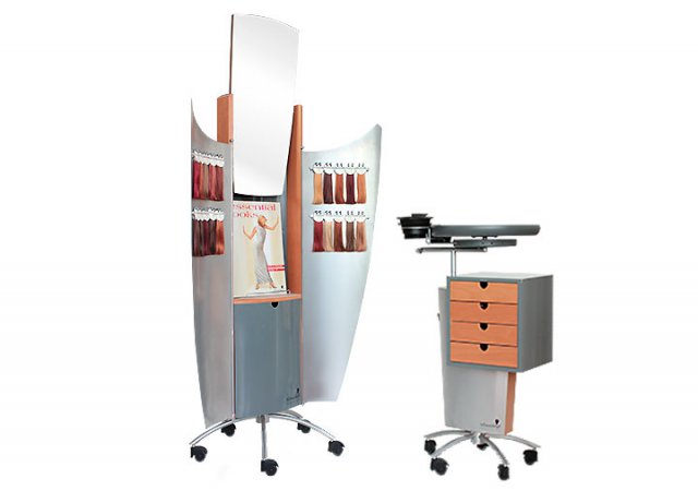 The Schwarzkopf Color Gallery + Color ArtistFunctional is a furniture for professional colour consulting and treatment.||