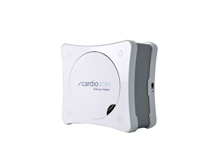  Cardioscan CS 3 ECG unit for sports and fitness with integrated cable management.